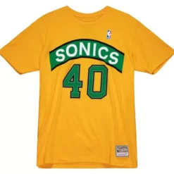 Mitchell & Ness T-Shirts & Tops-Traditional Name & Number Tee Seattle Supersonics 1995-96 Shawn Kemp