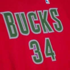 Mitchell & Ness T-Shirts & Tops-Traditional Name & Number Tee Milwaukee Bucks 1996-97 Ray Allen