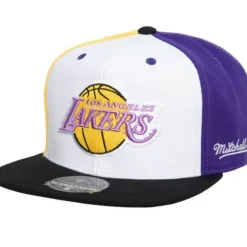 Mitchell & Ness Fitted-Tri Cycle Fitted Hat Los Angeles Lakers