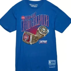 Mitchell & Ness T-Shirts & Tops-Triple Rings Tee Detroit Pistons