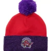 Mitchell & Ness Knit-Two Tone Pom Beanie Hwc Toronto Raptors