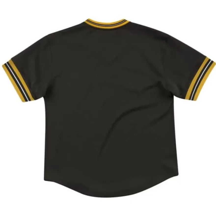 Mitchell & Ness T-Shirts & Tops-Unbeaten Mesh V-Neck Pittsburgh Steelers