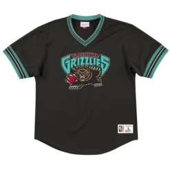 Mitchell & Ness T-Shirts & Tops-Unbeaten Mesh V-Neck Vancouver Grizzlies