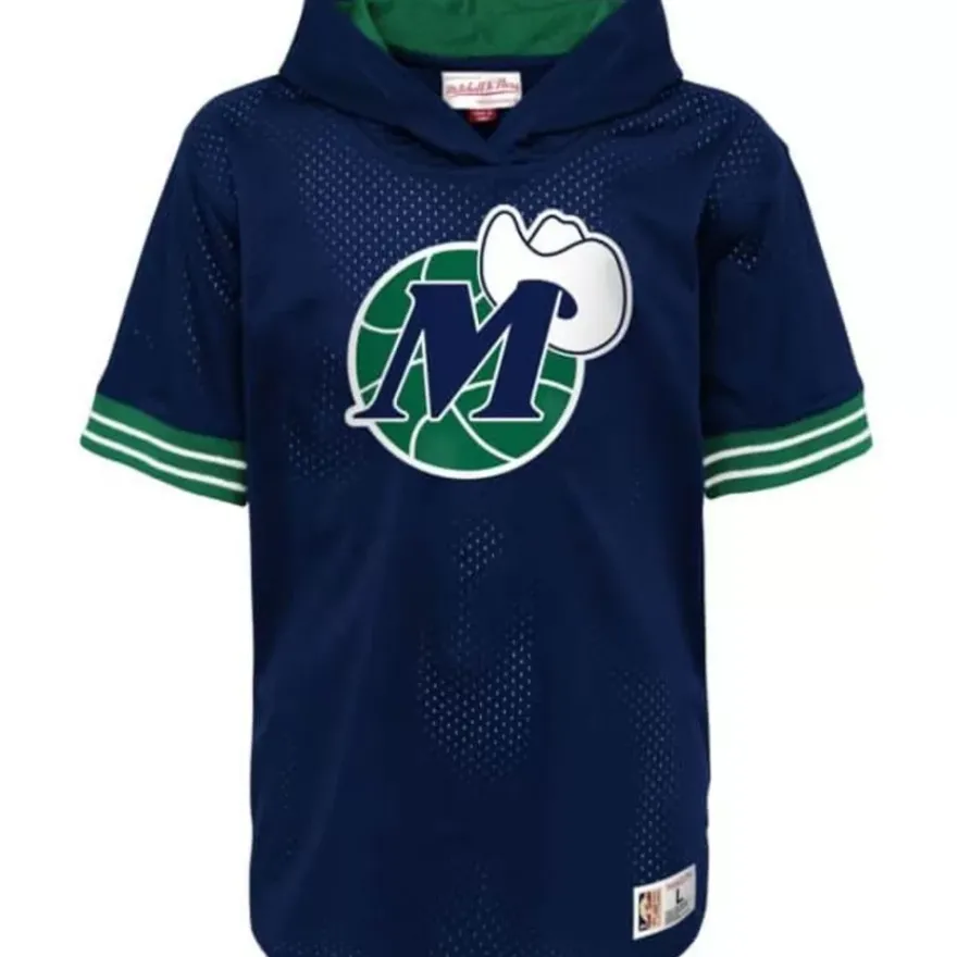 Mitchell & Ness Big Kids-Unbeaten S/S Mesh Hoody Dallas Mavericks