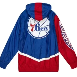 Mitchell & Ness Jackets & Outerwear-Undeniable Full Zip Windbreaker Philadelphia 76Ers