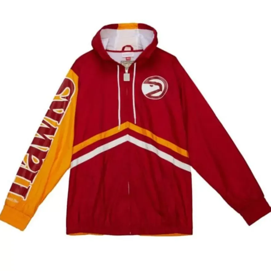 Mitchell & Ness Jackets & Outerwear-Undeniable Full Zip Windbreaker Atlanta Hawks