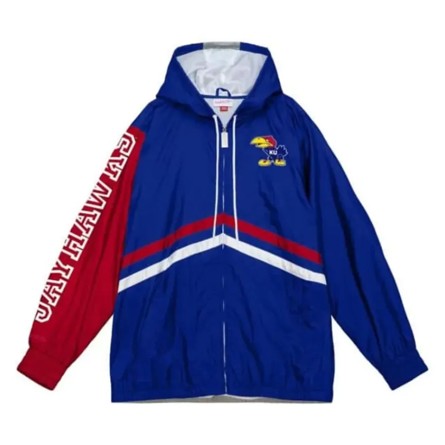 Mitchell & Ness Jackets & Outerwear-Undeniable Full Zip Windbreaker University Of Kansas