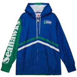 Mitchell & Ness Jackets & Outerwear-Undeniable Full Zip Windbreaker Seattle Seahawks