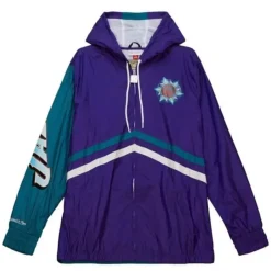 Mitchell & Ness Jackets & Outerwear-Undeniable Full Zip Windbreaker Utah Jazz
