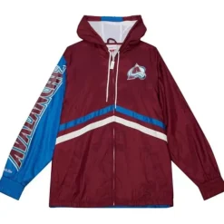 Mitchell & Ness Jackets & Outerwear-Undeniable Full Zip Windbreaker Colorado Avalanche