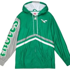 Mitchell & Ness Jackets & Outerwear-Undeniable Full Zip Windbreaker Philadelphia Eagles