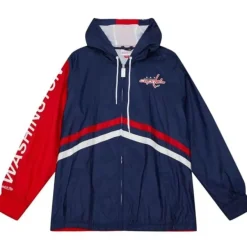 Mitchell & Ness Jackets & Outerwear-Undeniable Full Zip Windbreaker Washington Capitals