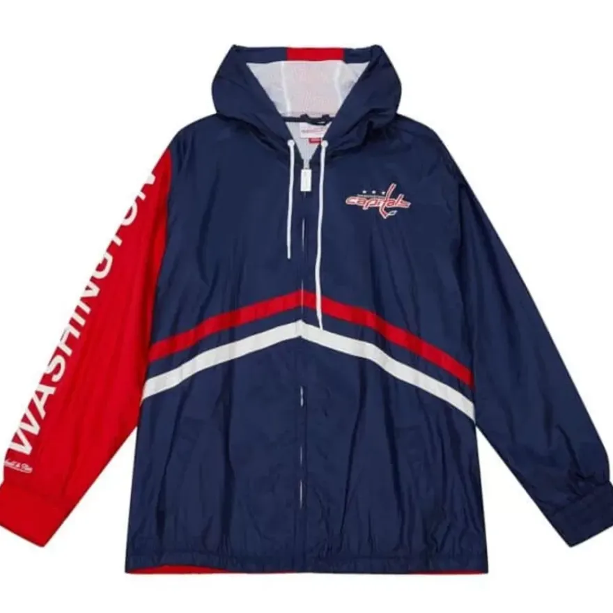 Mitchell & Ness Jackets & Outerwear-Undeniable Full Zip Windbreaker Washington Capitals