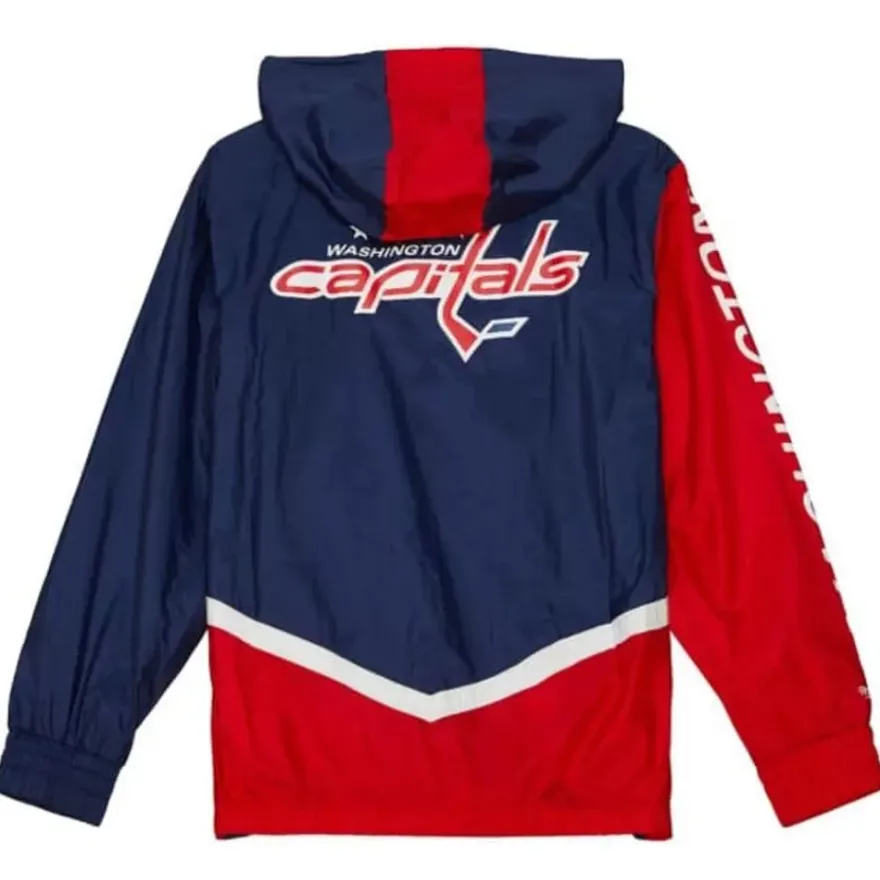 Mitchell & Ness Jackets & Outerwear-Undeniable Full Zip Windbreaker Washington Capitals