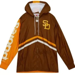 Mitchell & Ness Jackets & Outerwear-Undeniable Full Zip Windbreaker San Diego Padres