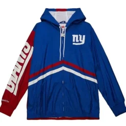 Mitchell & Ness Jackets & Outerwear-Undeniable Full Zip Windbreaker New York Giants