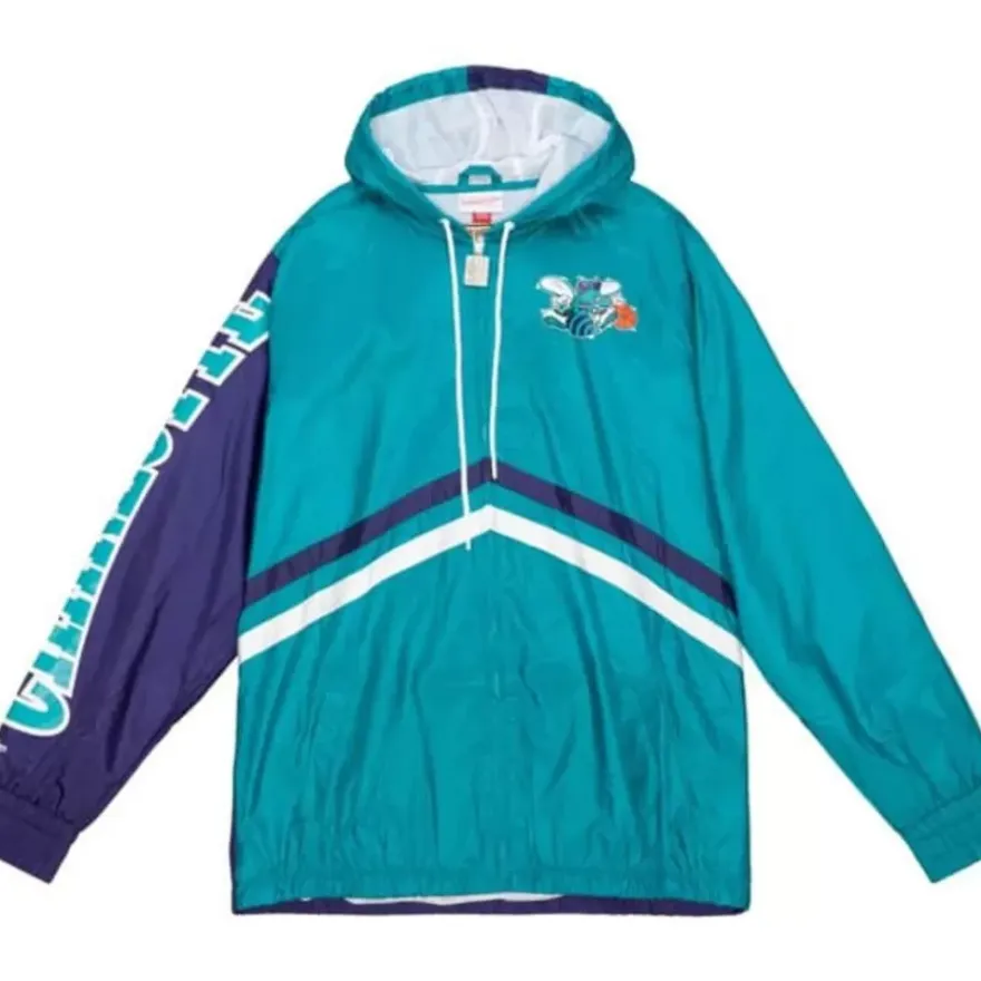 Mitchell & Ness Jackets & Outerwear-Undeniable Full Zip Windbreaker Charlotte Hornets