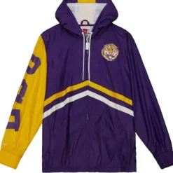 Mitchell & Ness Jackets & Outerwear-Undeniable Full Zip Windbreaker Louisiana State University