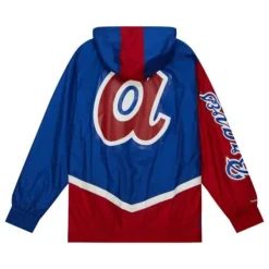 Mitchell & Ness Jackets & Outerwear-Undeniable Full Zip Windbreaker Atlanta Braves