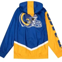 Mitchell & Ness Jackets & Outerwear-Undeniable Full Zip Windbreaker Los Angeles Rams