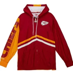 Mitchell & Ness Jackets & Outerwear-Undeniable Full Zip Windbreaker Kansas City Chiefs