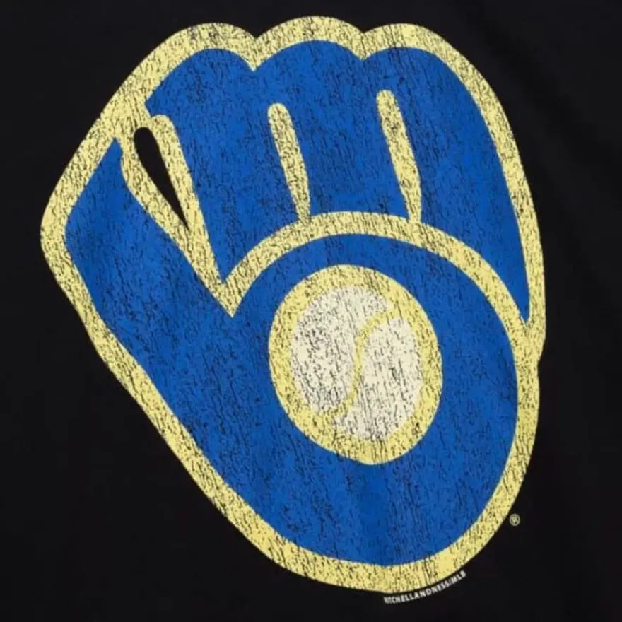 Mitchell & Ness T-Shirts & Tops-Under The Lights Tee Milwaukee Brewers