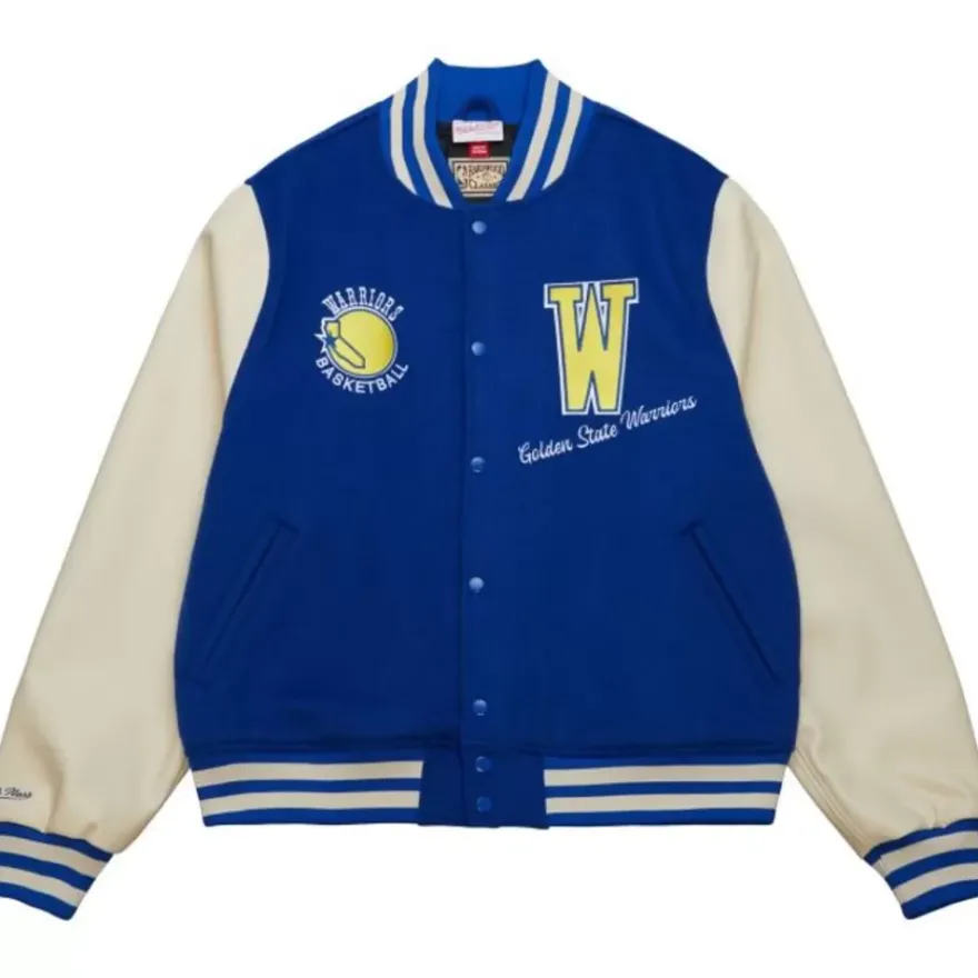 Mitchell & Ness Jackets & Outerwear-Unisex Varsity Jacket Golden State Warriors