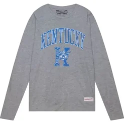 Mitchell & Ness T-Shirts & Tops-University Arch Logo Ls Tee University Of Kentucky