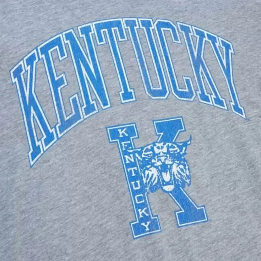 Mitchell & Ness T-Shirts & Tops-University Arch Logo Ls Tee University Of Kentucky
