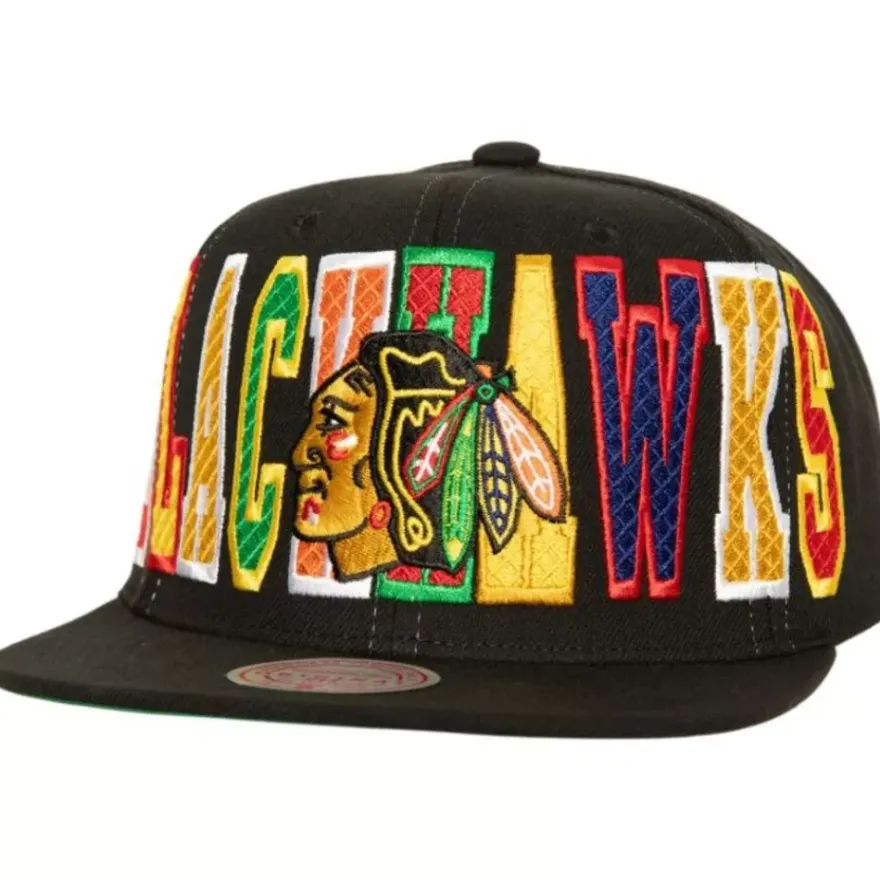 Mitchell & Ness Snapback-Varsity Bust Snapback Chicago Blackhawks