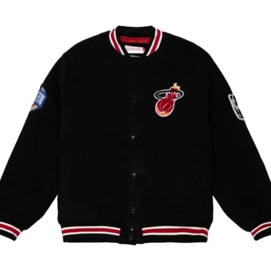 Mitchell & Ness Jackets & Outerwear-Varsity Jacket Miami Heat