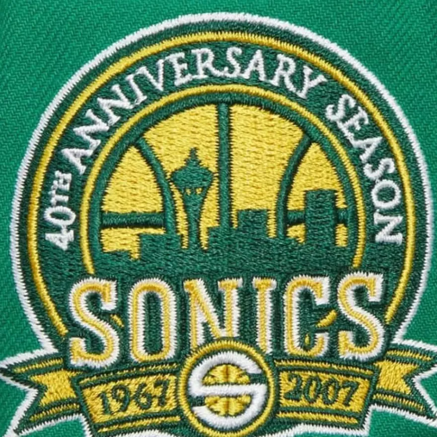 Mitchell & Ness Fitted-Velour Under Fitted Hwc Seattle Supersonics