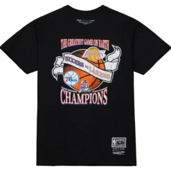 Mitchell & Ness T-Shirts & Tops-Victory Road Ss Tee Hwc Finals Sixers Vs Lakers Road