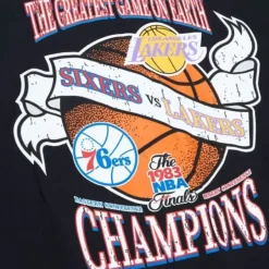 Mitchell & Ness T-Shirts & Tops-Victory Road Ss Tee Hwc Finals Sixers Vs Lakers Road
