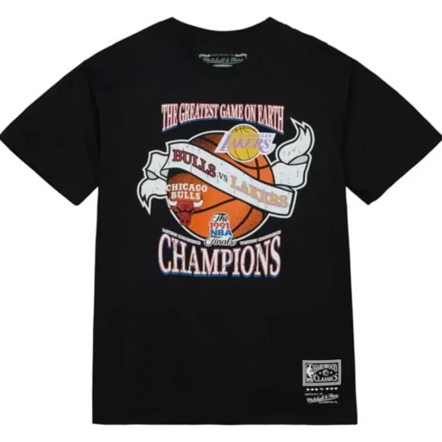 Mitchell & Ness T-Shirts & Tops-Victory Road Ss Tee Hwc Finals Bulls Vs Lakers Road