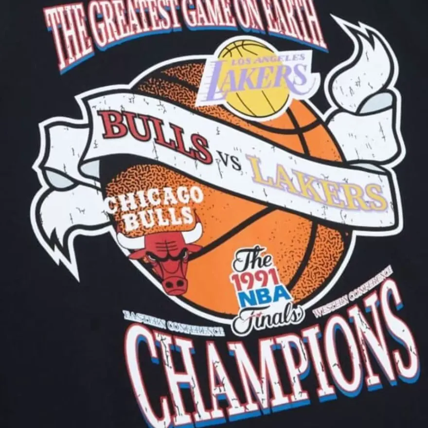 Mitchell & Ness T-Shirts & Tops-Victory Road Ss Tee Hwc Finals Bulls Vs Lakers Road