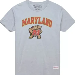 Mitchell & Ness T-Shirts & Tops-Vintage Arch Tee University Of Maryland