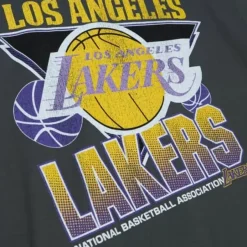 Mitchell & Ness T-Shirts & Tops-Vintage Cracked Tee Los Angeles Lakers