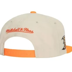 Mitchell & Ness Snapback-Vintage Cream Snapback Anaheim Ducks