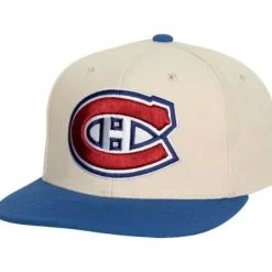 Mitchell & Ness Snapback-Vintage Cream Snapback Montreal Canadiens