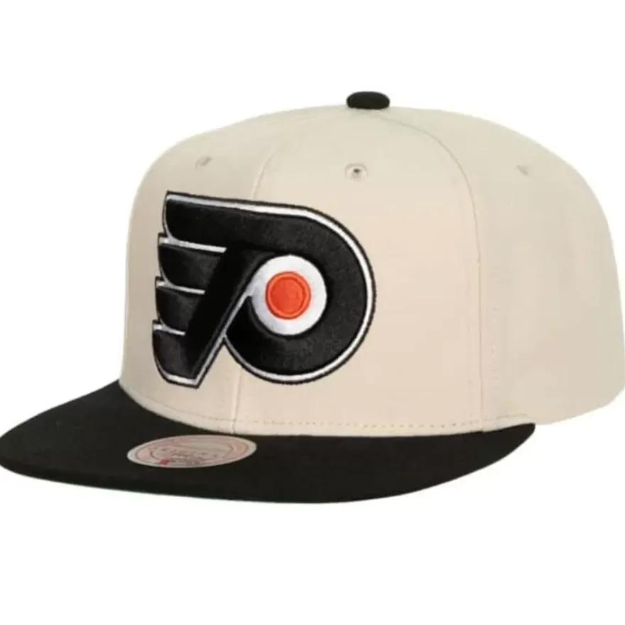Mitchell & Ness Snapback-Vintage Cream Snapback Philadelphia Flyers