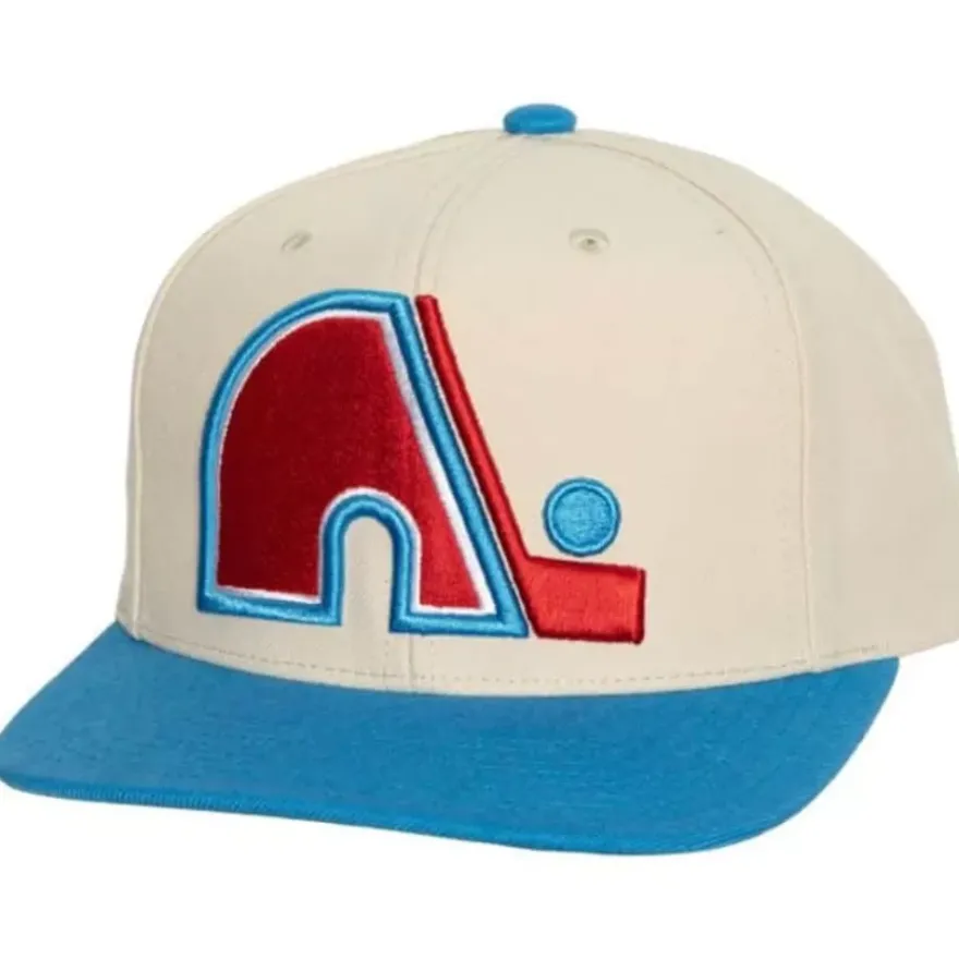 Mitchell & Ness Snapback-Vintage Cream Snapback Quebec Nordiques