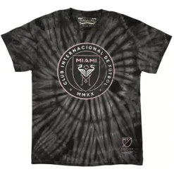 Mitchell & Ness T-Shirts & Tops-Vintage Logo Tie Dye Tee Inter Miami Cf