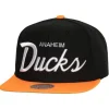 Mitchell & Ness Snapback-Vintage Script Snapback Anaheim Ducks