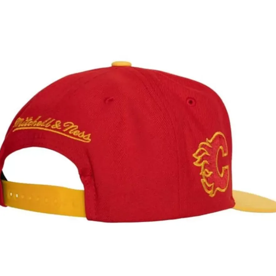 Mitchell & Ness Snapback-Vintage Script Snapback Calgary Flames