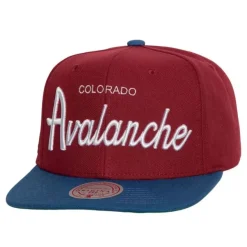 Mitchell & Ness Snapback-Vintage Script Snapback Colorado Avalanche