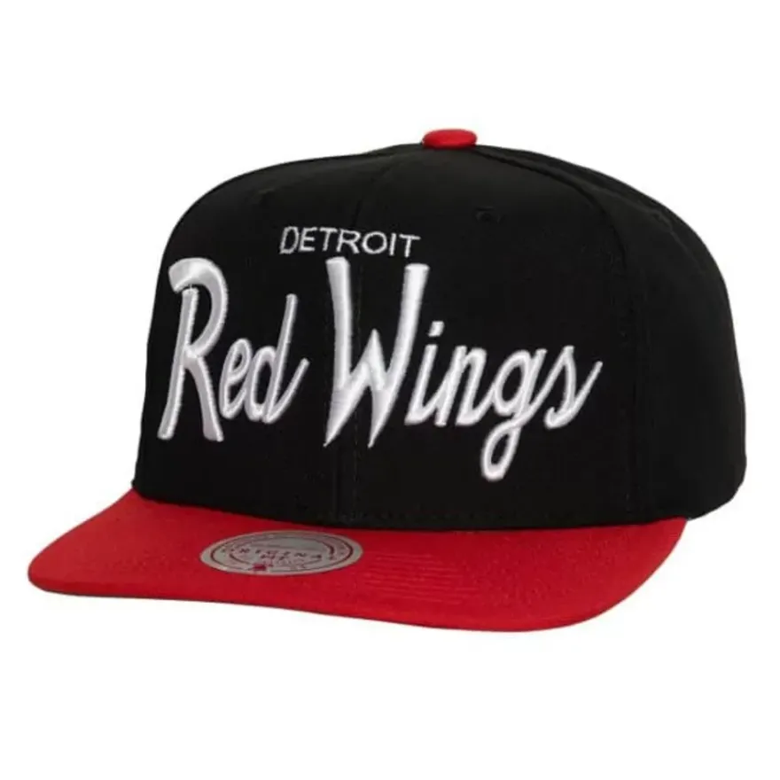 Mitchell & Ness Snapback-Vintage Script Snapback Detroit Red Wings