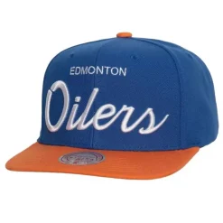 Mitchell & Ness Snapback-Vintage Script Snapback Edmonton Oilers