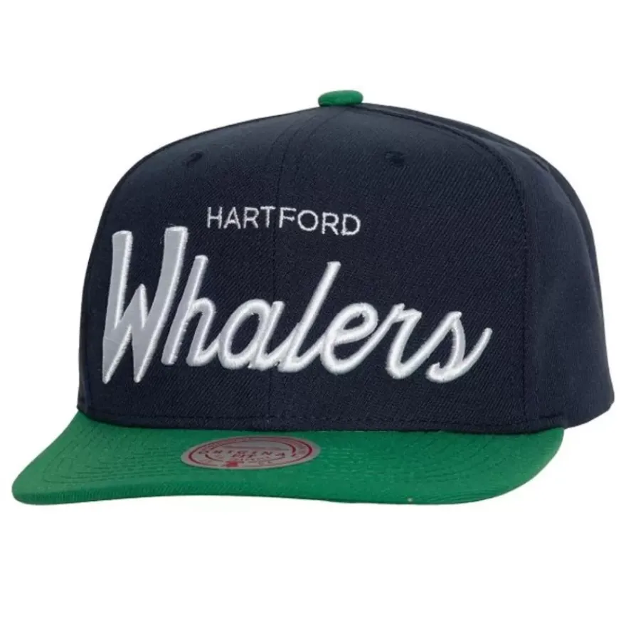 Mitchell & Ness Snapback-Vintage Script Snapback Hartford Whalers