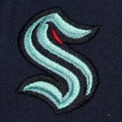 Mitchell & Ness Snapback-Vintage Script Snapback Seattle Kraken